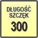 Piktogram - Długość szczęk: 300